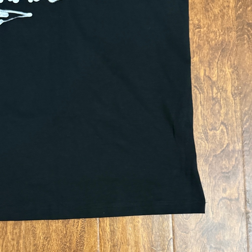 adidas Originals Black Tee with Orange Trefoil and White Script Size XXL - Picture 6 of 11